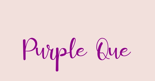 Purple Queen font thumbnail